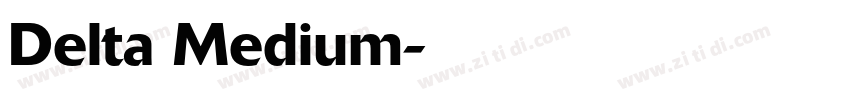 Delta Medium字体转换
